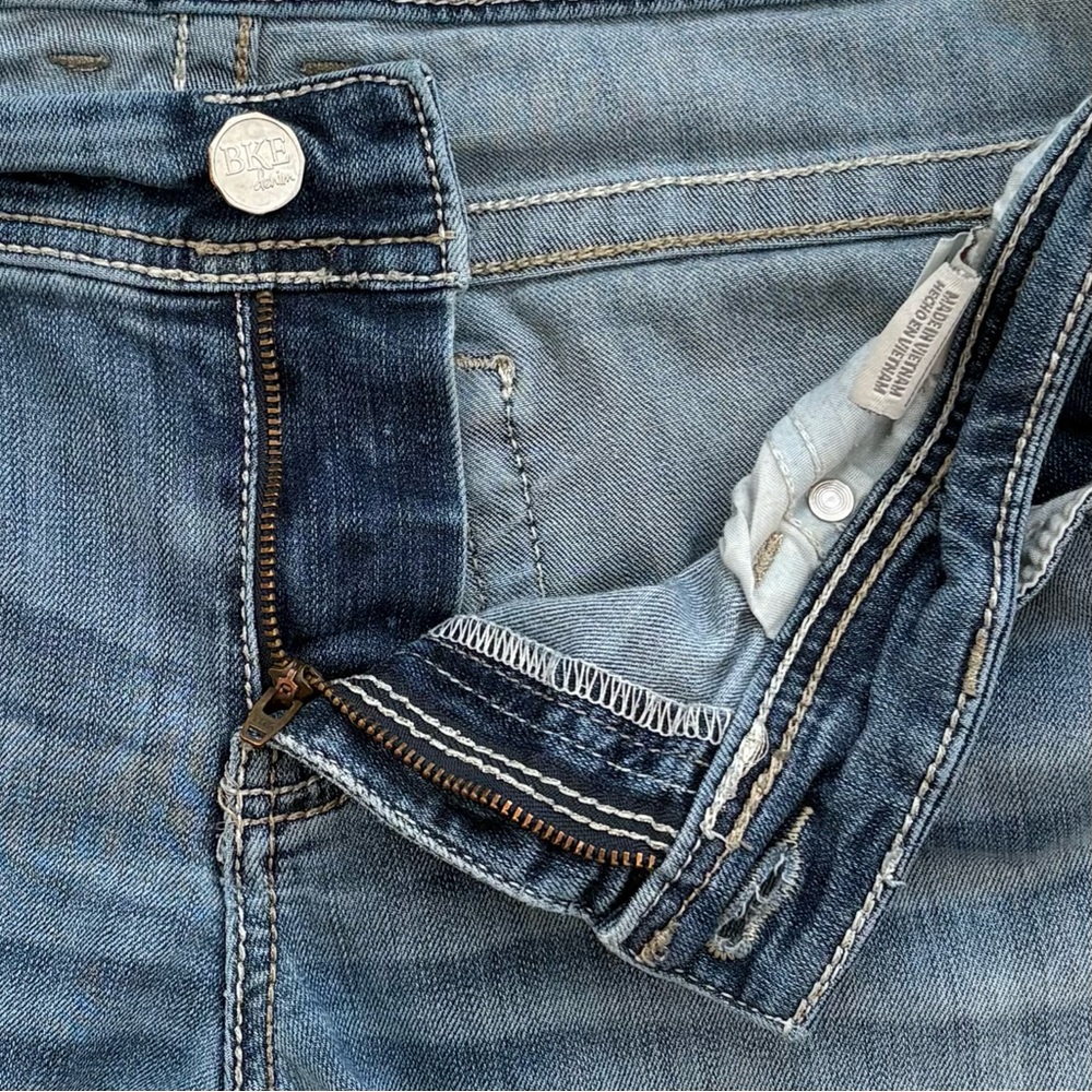 BKE DENIM Jeans Payton Mid Rise Light-Medium Wash 32 Long - Picture 8 of 14